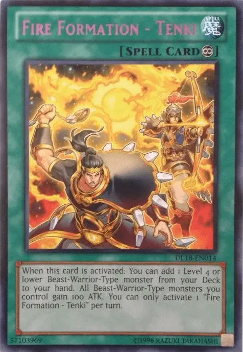 Fire Formation - Tenki (Purple) [DL18-EN014] Rare - Doe's Cards