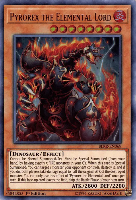 Pyrorex the Elemental Lord [BLRR-EN069] Ultra Rare - Doe's Cards
