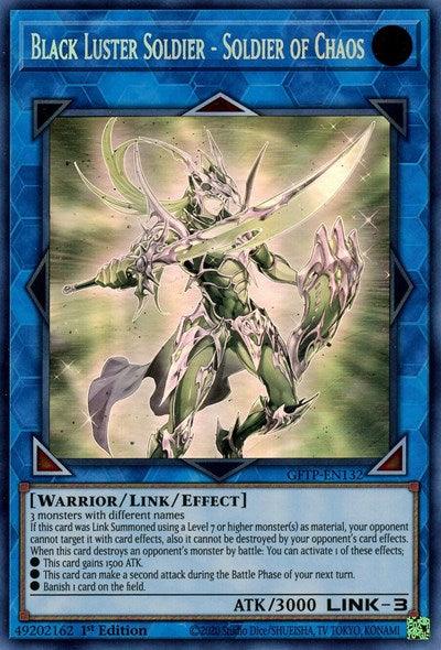 Black Luster Soldier - Soldier of Chaos [GFTP-EN132] Ghost Rare - Doe's Cards