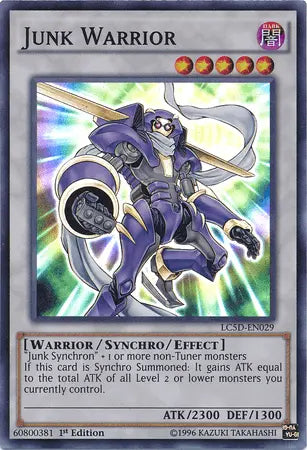 Junk Warrior [LC5D-EN029] Super Rare - Doe's Cards