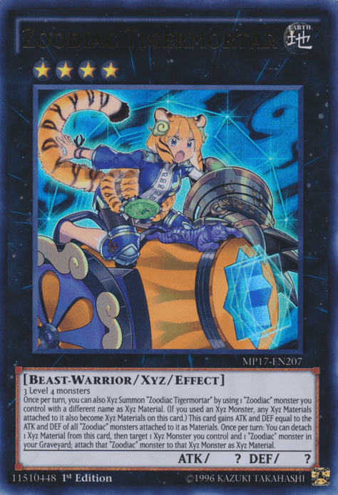 Zoodiac Tigermortar [MP17-EN207] Ultra Rare - Doe's Cards