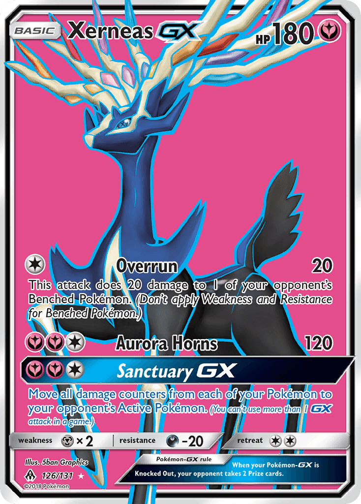 Xerneas GX (126/131) [Sun & Moon: Forbidden Light] - Doe's Cards