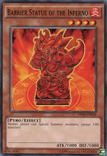 Barrier Statue of the Inferno [OP04-EN018] Common - Doe's Cards