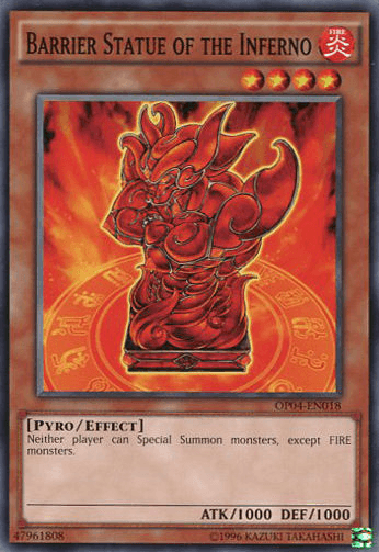 Barrier Statue of the Inferno [OP04-EN018] Common - Doe's Cards