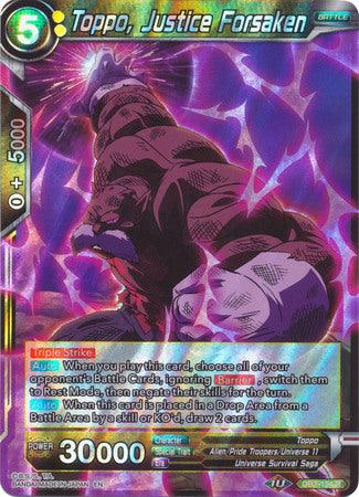 Toppo, Justice Forsaken (DB2-124) [Divine Multiverse] - Doe's Cards