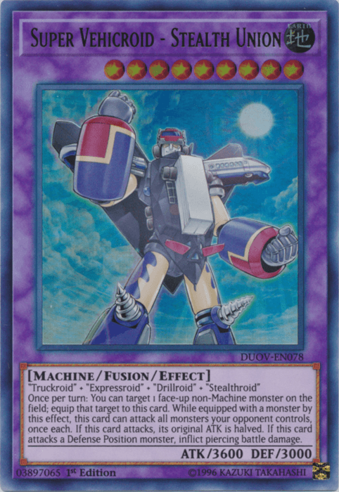 Super Vehicroid - Stealth Union [DUOV-EN078] Ultra Rare - Doe's Cards