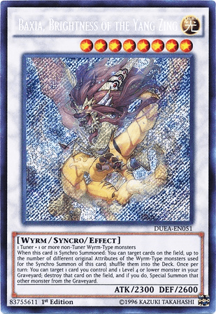 Baxia, Brightness of the Yang Zing [DUEA-EN051] Secret Rare - Doe's Cards