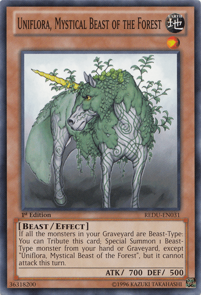 Uniflora, Mystical Beast of the Forest [REDU-EN031] Common - Doe's Cards