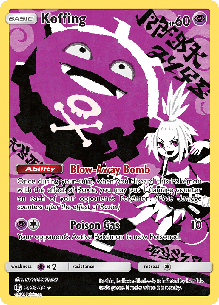 Koffing (243/236) [Sun & Moon: Cosmic Eclipse] - Doe's Cards