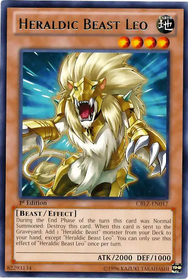 Heraldic Beast Leo [CBLZ-EN017] Rare - Doe's Cards