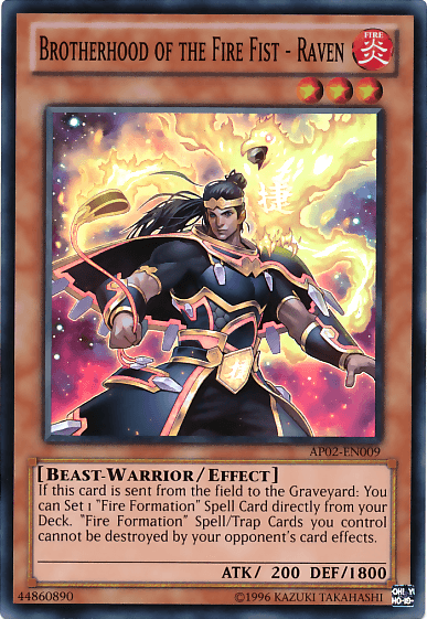 Brotherhood of the Fire Fist - Raven [AP02-EN009] Super Rare - Doe's Cards