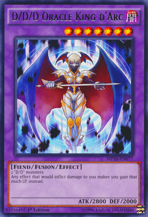 D/D/D Oracle King d'Arc [MP16-EN077] Rare - Doe's Cards