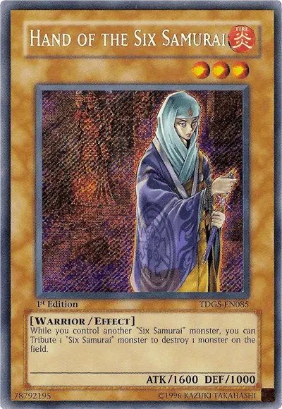 Hand of the Six Samurai [TDGS-EN085] Secret Rare - Doe's Cards