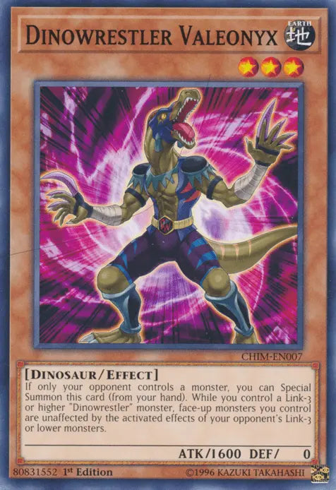 Dinowrestler Valeonyx [CHIM-EN007] Common - Doe's Cards