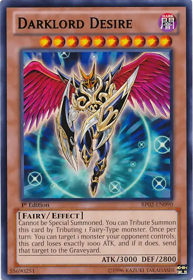 Darklord Desire [BP02-EN090] Rare - Doe's Cards