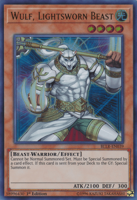 Wulf, Lightsworn Beast [BLLR-EN039] Ultra Rare - Doe's Cards