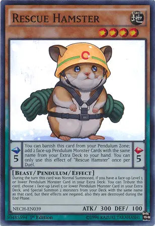 Rescue Hamster [NECH-EN039] Super Rare - Doe's Cards