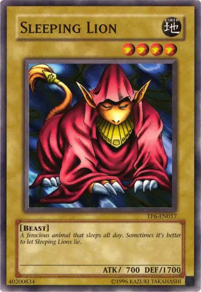 Sleeping Lion [TP6-EN017] Common - Doe's Cards