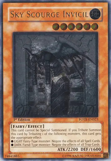 Sky Scourge Invicil [FOTB-EN023] Ultimate Rare - Doe's Cards