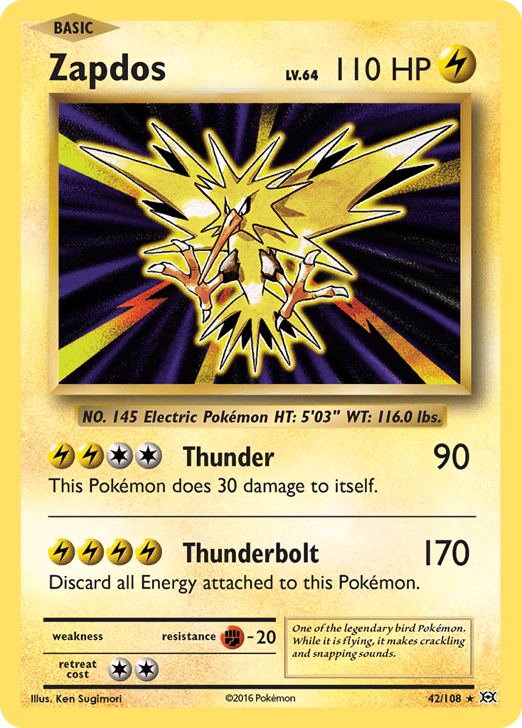 Zapdos (42/108) [XY: Evolutions] - Doe's Cards