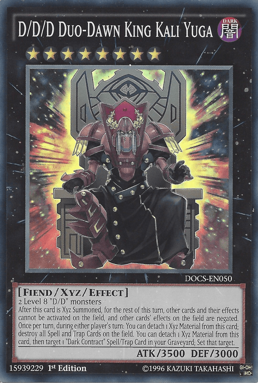 D/D/D Duo-Dawn King Kali Yuga [DOCS-EN050] Super Rare - Doe's Cards