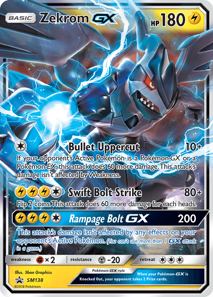 Zekrom GX (SM138) [Sun & Moon: Black Star Promos] - Doe's Cards