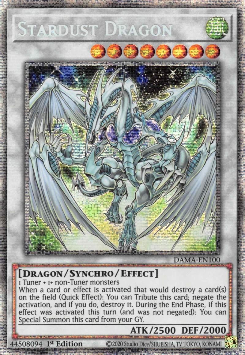 Stardust Dragon [DAMA-EN100] Starlight Rare - Doe's Cards