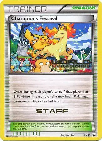 Champions Festival 2015 Staff (XY91) [XY: Black Star Promos] - Doe's Cards