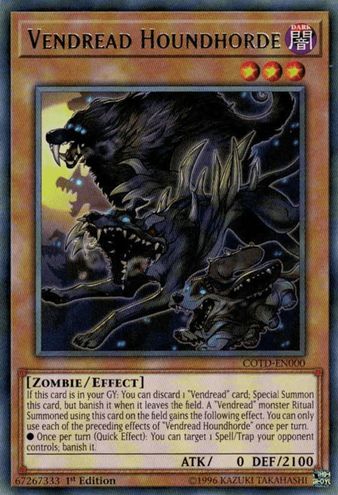 Vendread Houndhorde [COTD-EN000] Rare - Doe's Cards