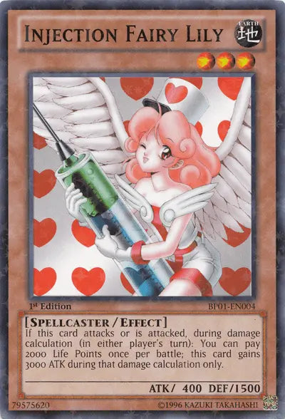 Injection Fairy Lily [BP01-EN004] Starfoil Rare - Doe's Cards