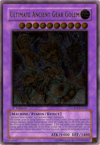 Ultimate Ancient Gear Golem [LODT-EN043] Ultimate Rare - Doe's Cards