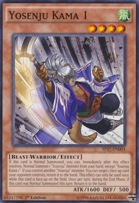 Yosenju Kama 1 [SP17-EN004] Common - Doe's Cards