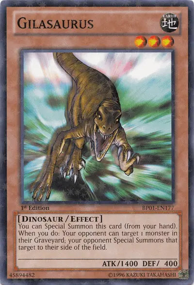 Gilasaurus [BP01-EN177] Starfoil Rare - Doe's Cards