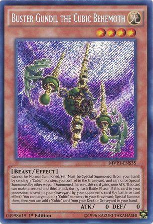 Buster Gundil the Cubic Behemoth [MVP1-ENS35] Secret Rare - Doe's Cards