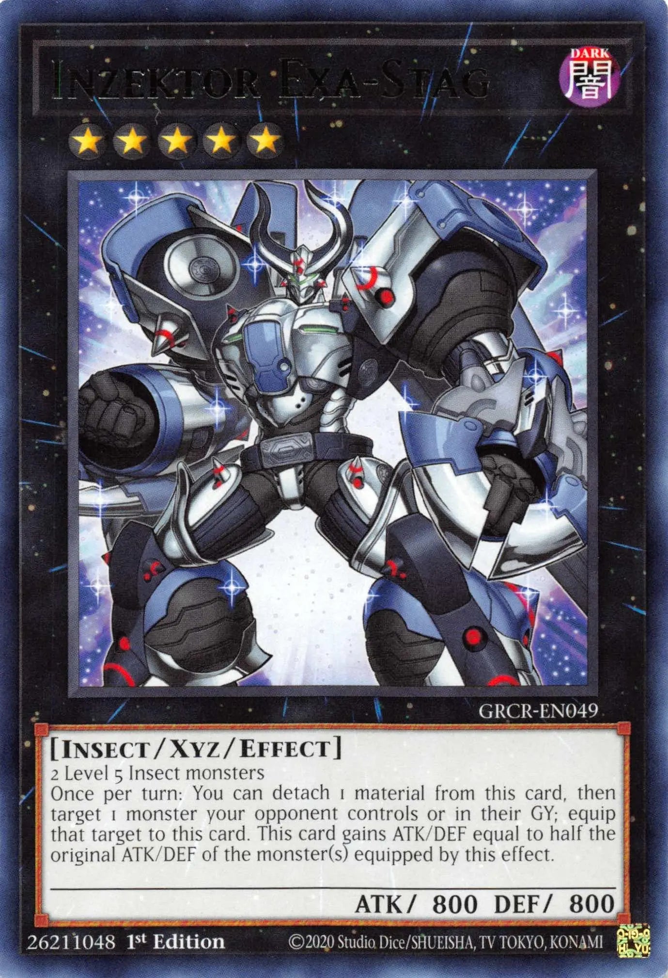 Inzektor Exa-Stag [GRCR-EN049] Rare - Doe's Cards
