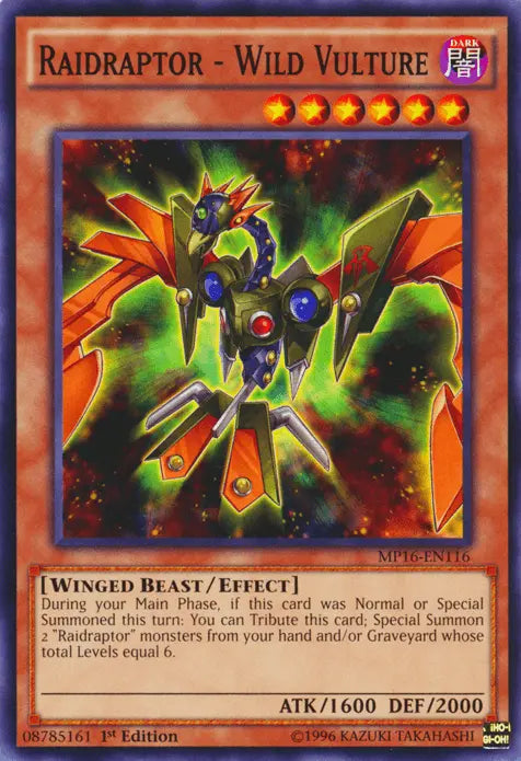 Raidraptor - Wild Vulture [MP16-EN116] Common - Doe's Cards