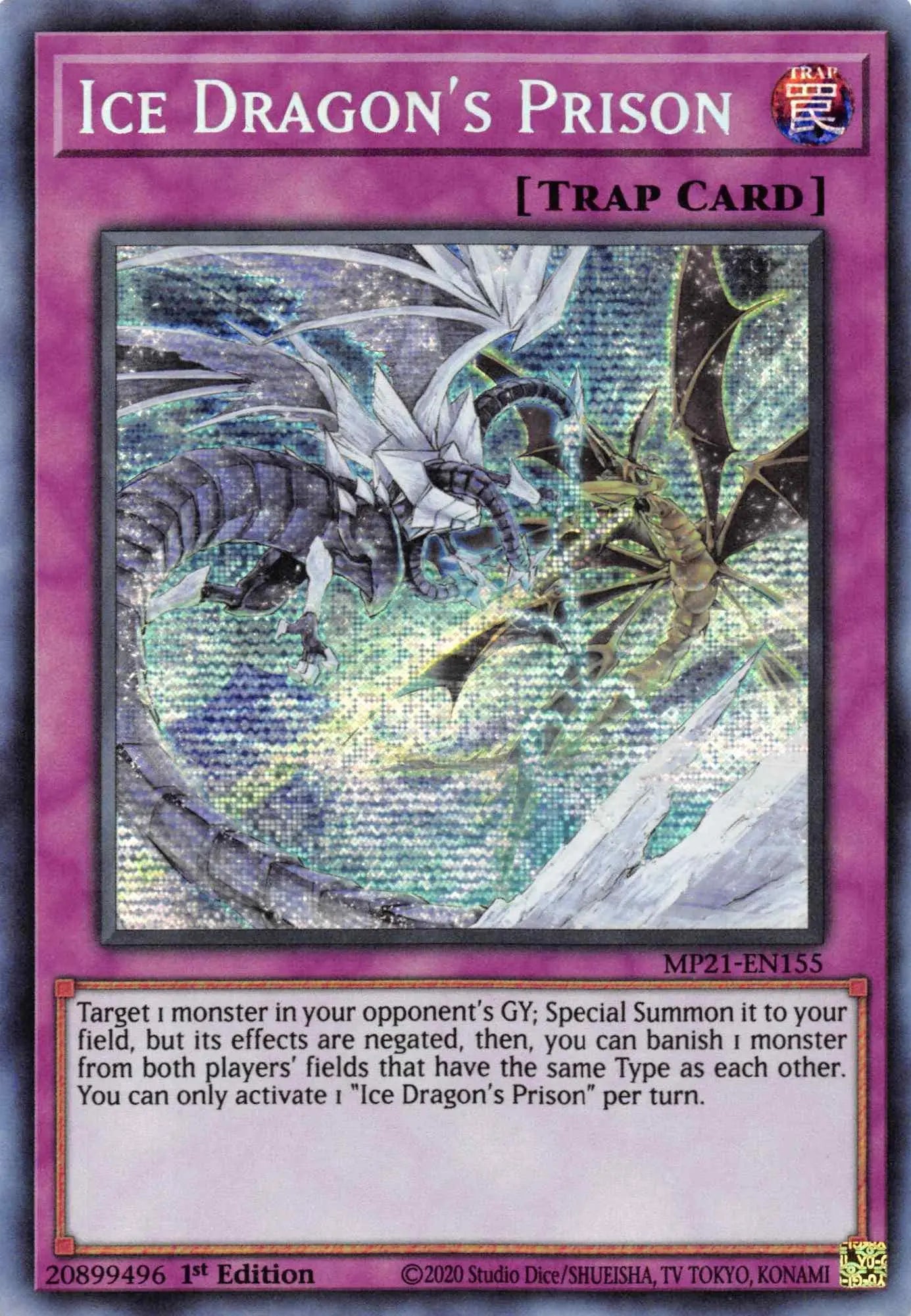Ice Dragon's Prison [MP21-EN155] Prismatic Secret Rare - Doe's Cards