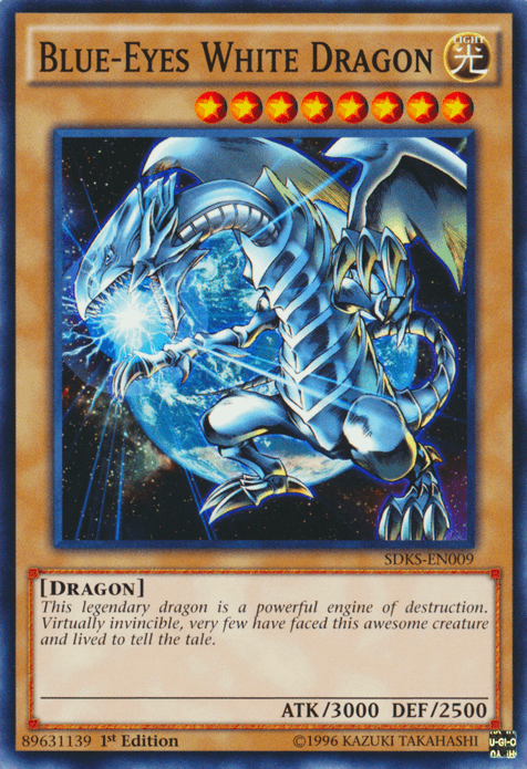 Blue-Eyes White Dragon [SDKS-EN009] Common - Doe's Cards