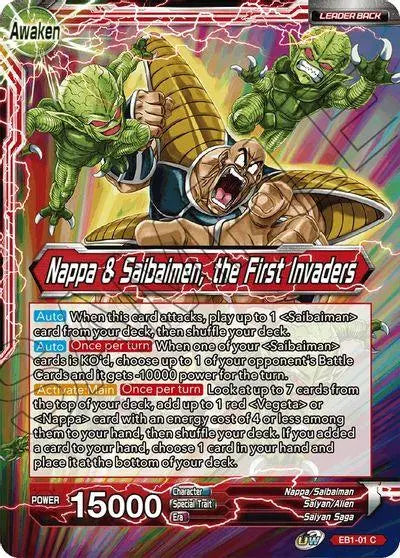 Nappa // Nappa & Saibaimen, the First Invaders (EB1-01) [Battle Evolution Booster] - Doe's Cards