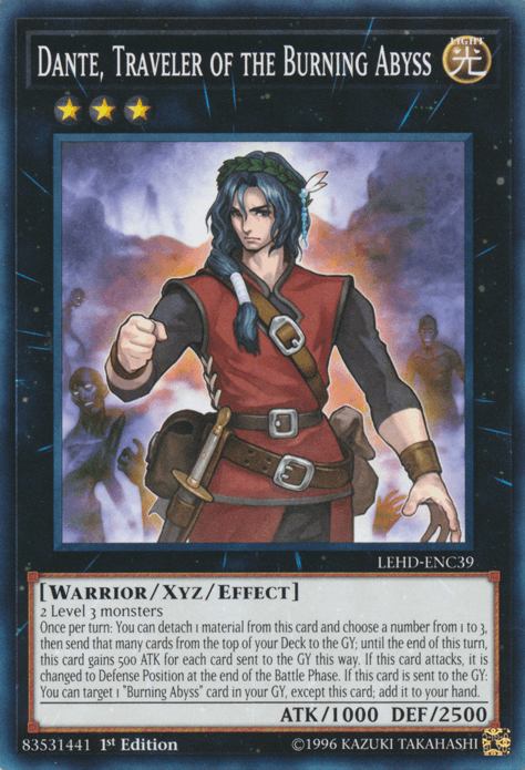 Dante, Traveler of the Burning Abyss [LEHD-ENC39] Common - Doe's Cards