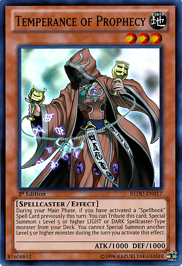 Temperance of Prophecy [REDU-EN017] Super Rare - Doe's Cards