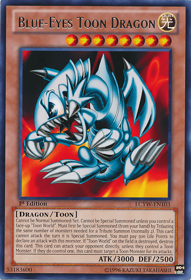 Blue-Eyes Toon Dragon [LCYW-EN103] Rare - Doe's Cards