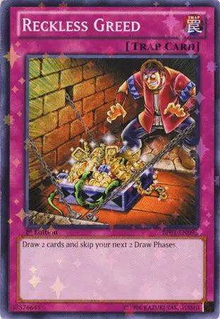 Reckless Greed [BP01-EN095] Starfoil Rare - Doe's Cards