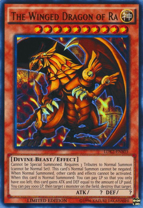 The Winged Dragon of Ra [LDK2-ENS03] Ultra Rare - Doe's Cards