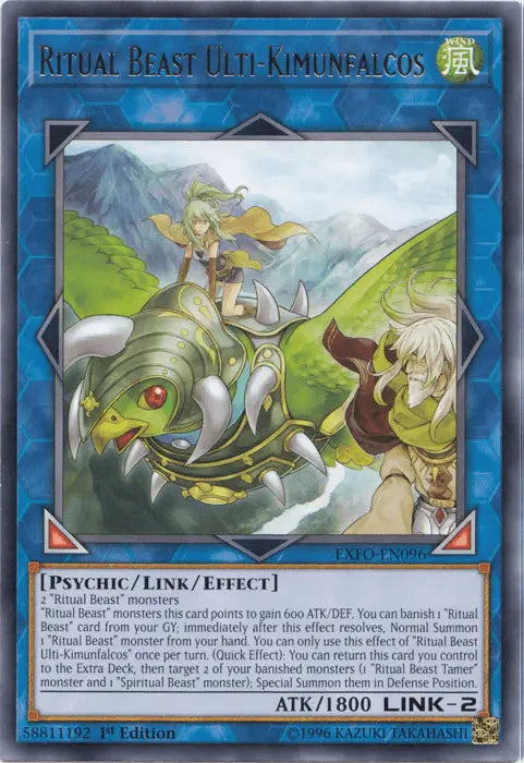 Ritual Beast Ulti-Kimunfalcos [EXFO-EN096] Rare - Doe's Cards