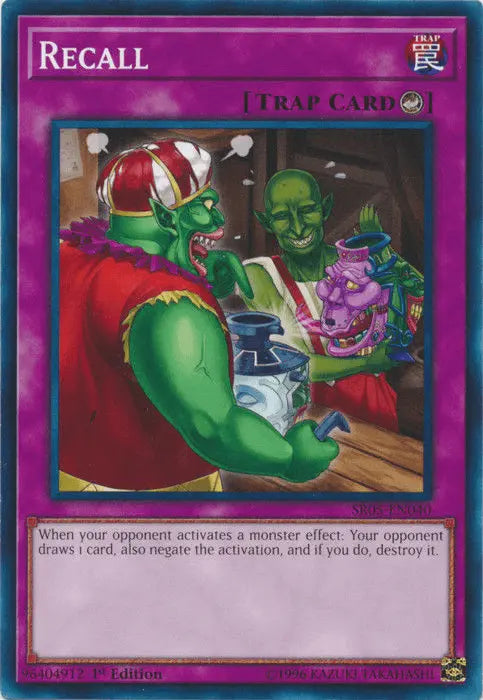 Recall [SR05-EN040] Common - Doe's Cards
