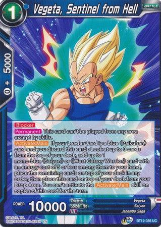 Vegeta, Sentinel from Hell (BT12-035) [Vicious Rejuvenation] - Doe's Cards