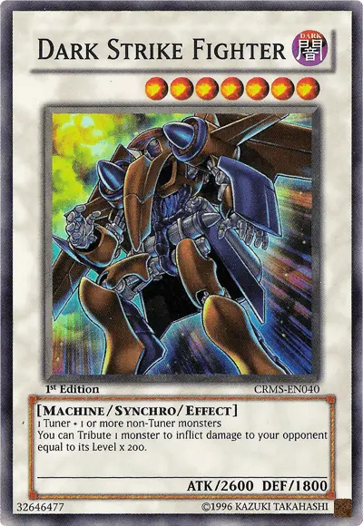 Dark Strike Fighter [CRMS-EN040] Super Rare - Doe's Cards