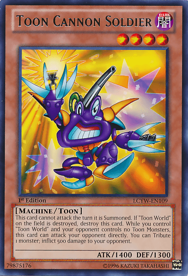 Toon Cannon Soldier [LCYW-EN109] Rare - Doe's Cards