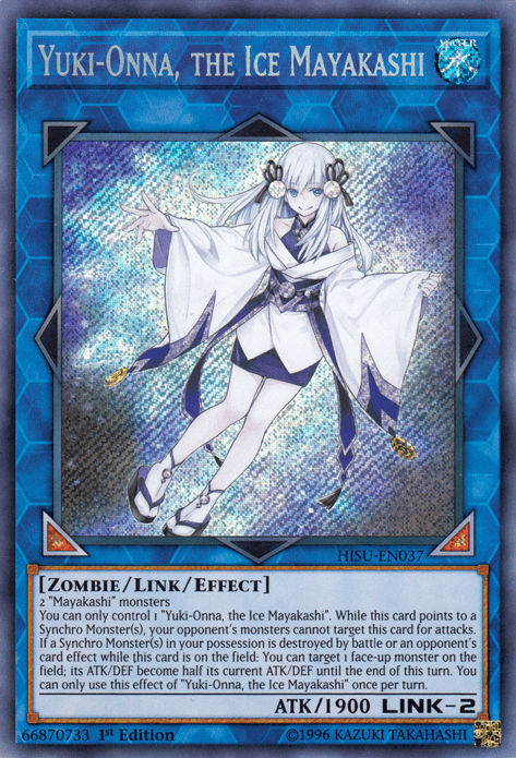 Yuki-Onna, the Ice Mayakashi [HISU-EN037] Secret Rare - Doe's Cards